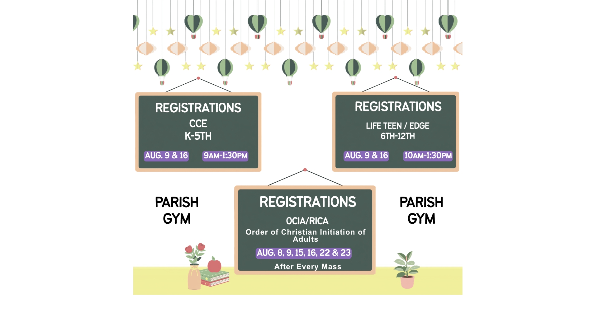 Catechism Registrations Open!!