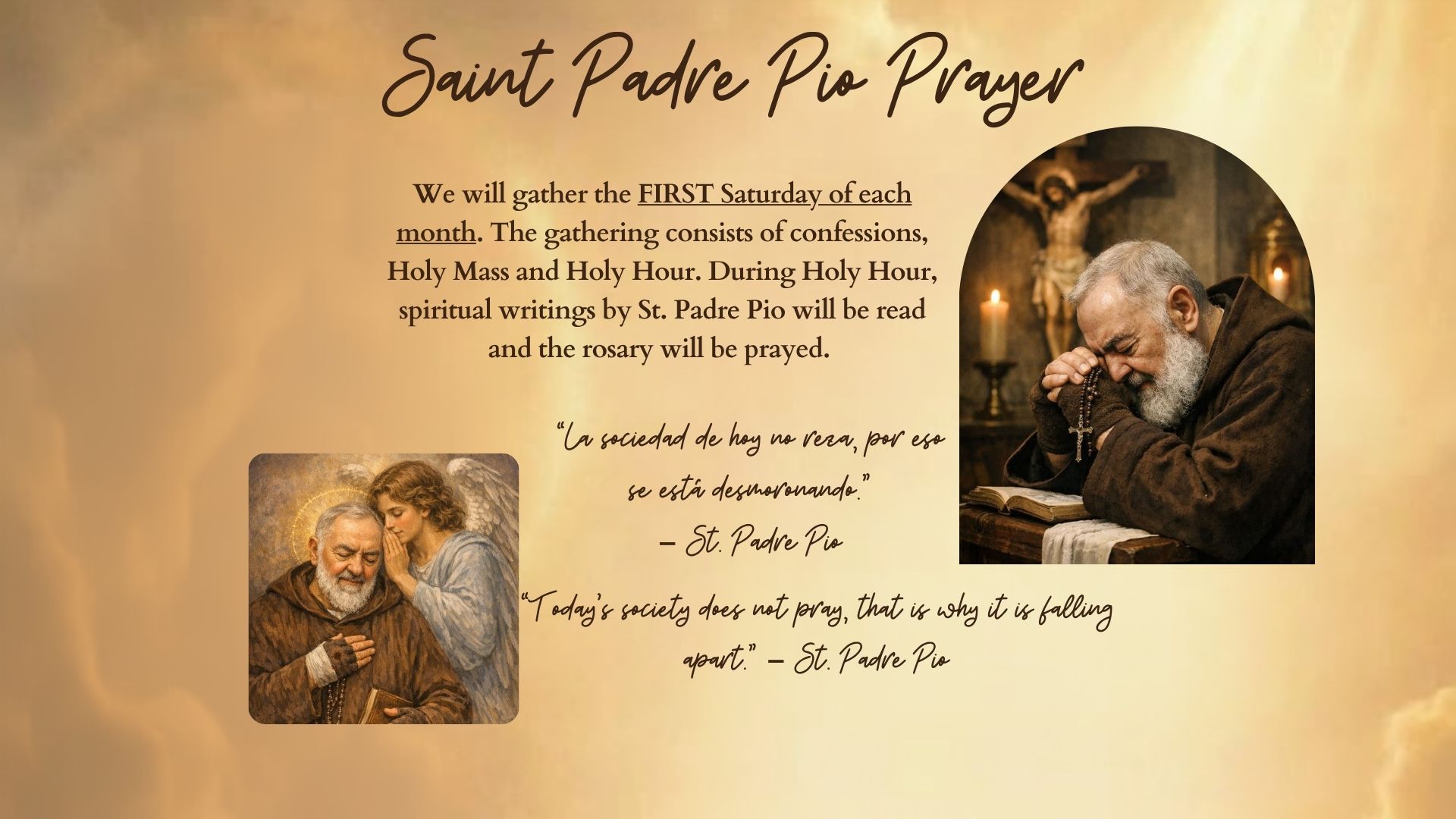 St. Padre Pio Montly Prayer