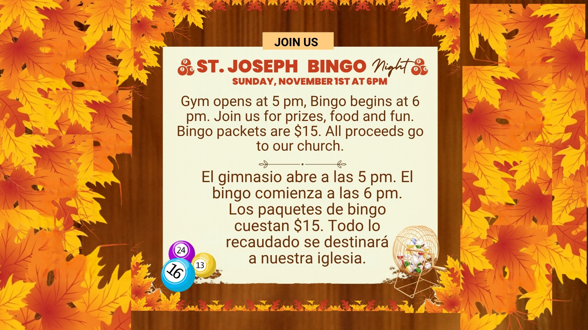 Bingo night 